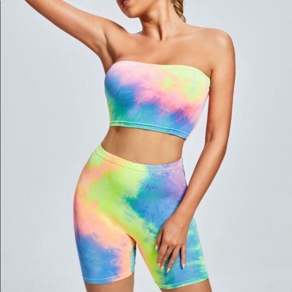 𝅺LAST SET! Sunny Feeling Tie Dye Shorts Set - Picture 5 of 8